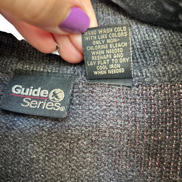 Guide Series Vintage Women's Nordic Snowflake Collared Christmas Sweater Size XS - Picture 5 of 6